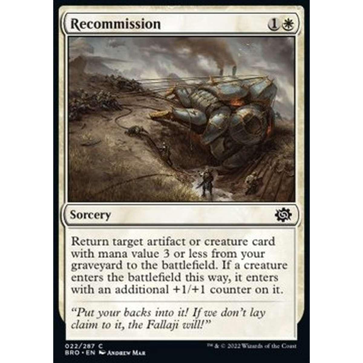 Recommission - Recommission - [BRO] [NM] [Foil]