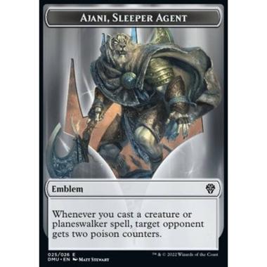 Ajani, Sleeper Agent Emblem // Soldier Token (W 1/1) - Ajani, Sleeper Agent Emblem // Soldier Token (W 1/1) - [XDMU] [NM] [Foil]