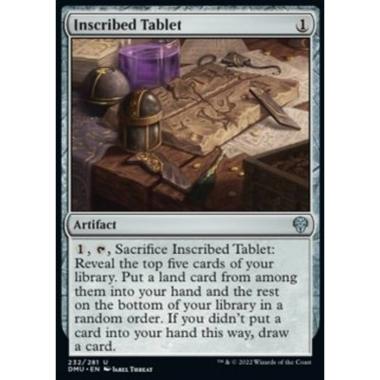 Inscribed Tablet - Tavoletta Incisa - [DMU] [NM] [Foil]