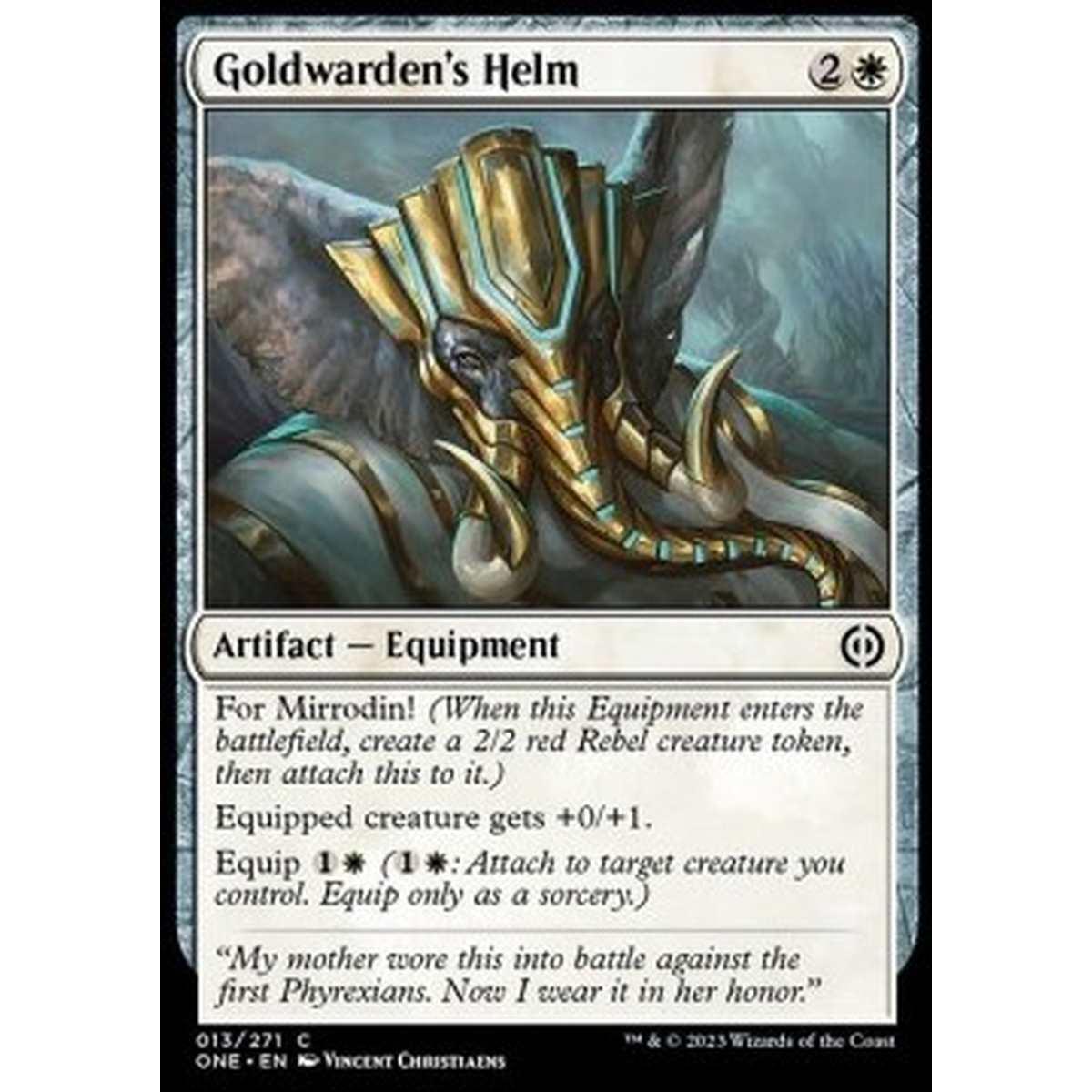 Goldwarden's Helm - Goldwarden's Helm - [ONE] [NM]