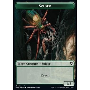 Spider Token (G 1/2) // Human Token (W 1/1) - Spider Token (G 1/2) // Human Token (W 1/1) - [XCLB] [NM]