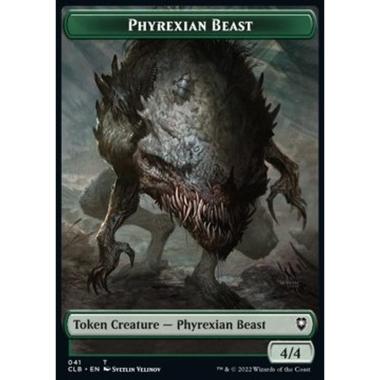 Phyrexian Beast Token (G 4/4) // Wurm Token (G 5/5) - Phyrexian Beast Token (G 4/4) // Wurm Token (G 5/5) - [XCLB] [NM]