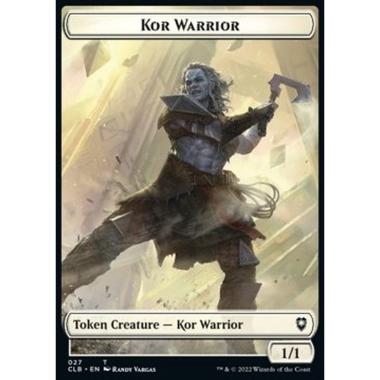 Kor Warrior Token (W 1/1) // Treasure Token - Kor Warrior Token (W 1/1) // Treasure Token - [XCLB] [NM]