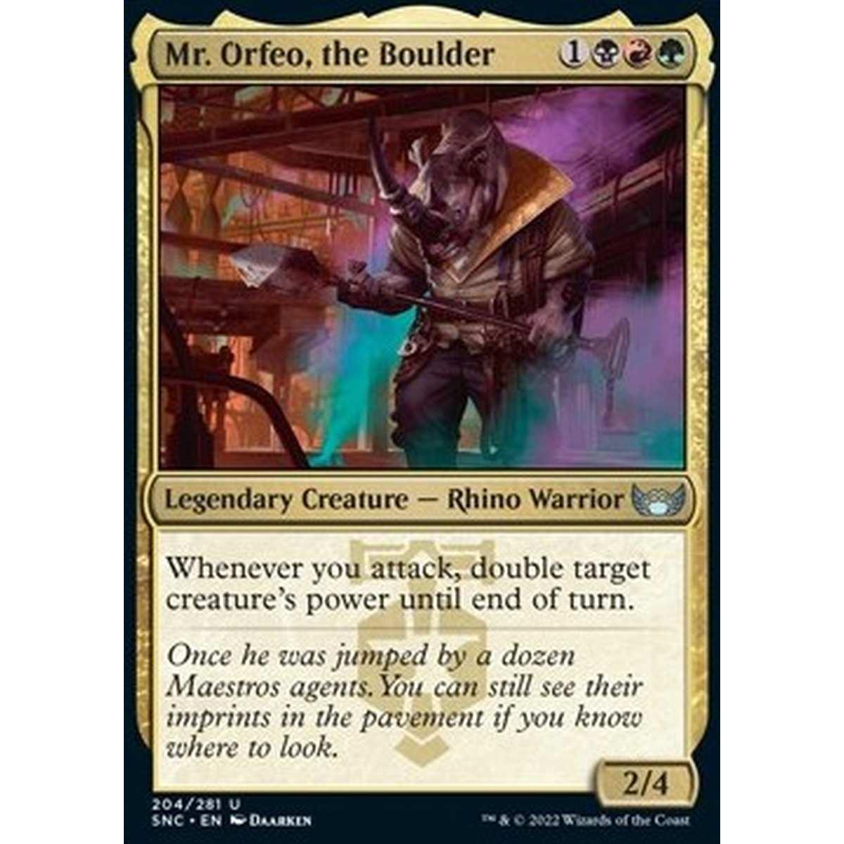 Mr. Orfeo, the Boulder - Mister Orfeo, la Roccia - [SNC] [NM] [Foil]