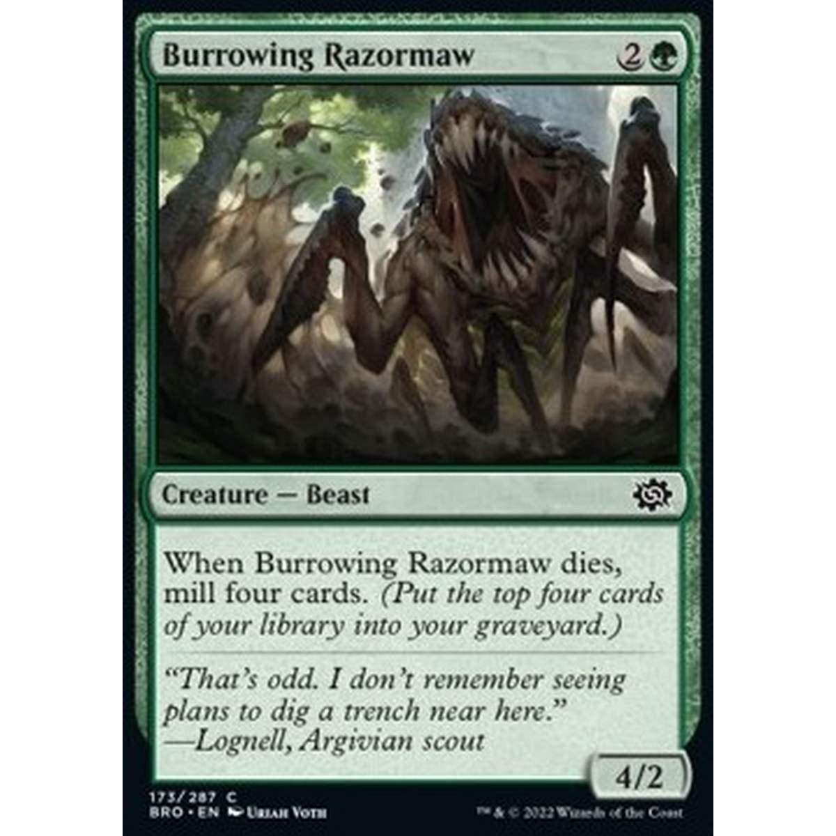 Burrowing Razormaw - Faucelama Scavatrice - [BRO] [NM]