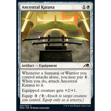 Ancestral Katana - ç¥åã®å - [NEO] [NM] [Foil]