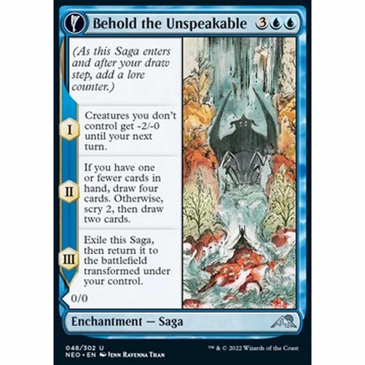 Behold the Unspeakable // Vision of the Unspeakable - èªžããŒãããã®ã®è­¦åŠ // å¿Œè©±å³ã®å¹»åƒ - [NEO] [NM] [Foil]