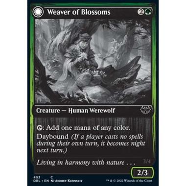 Weaver of Blossoms // Blossom-Clad Werewolf - Weaver of Blossoms // Blossom-Clad Werewolf - [DBL] [NM] [Foil]