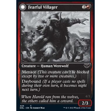Fearful Villager // Fearsome Werewolf - Fearful Villager // Fearsome Werewolf - [DBL] [NM] [Foil]
