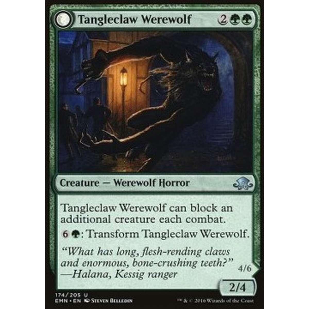 Tangleclaw Werewolf / Fibrous Entangler - Mannara Grovartiglio / Intrappolatrice Fibrosa - [EMN] [NM] [Foil]