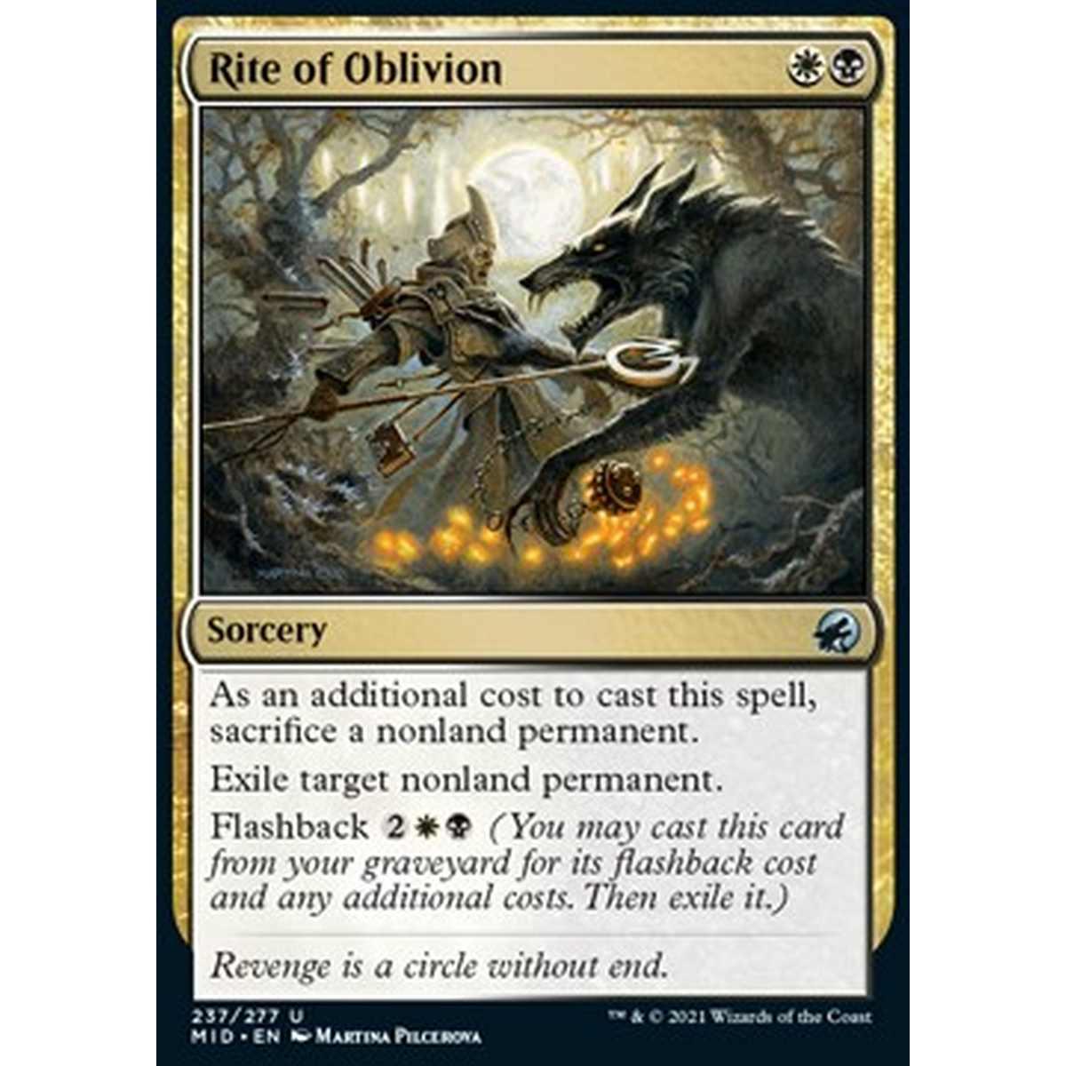 Rite of Oblivion - Rito dell'Oblio - [MID] [NM] [Foil]