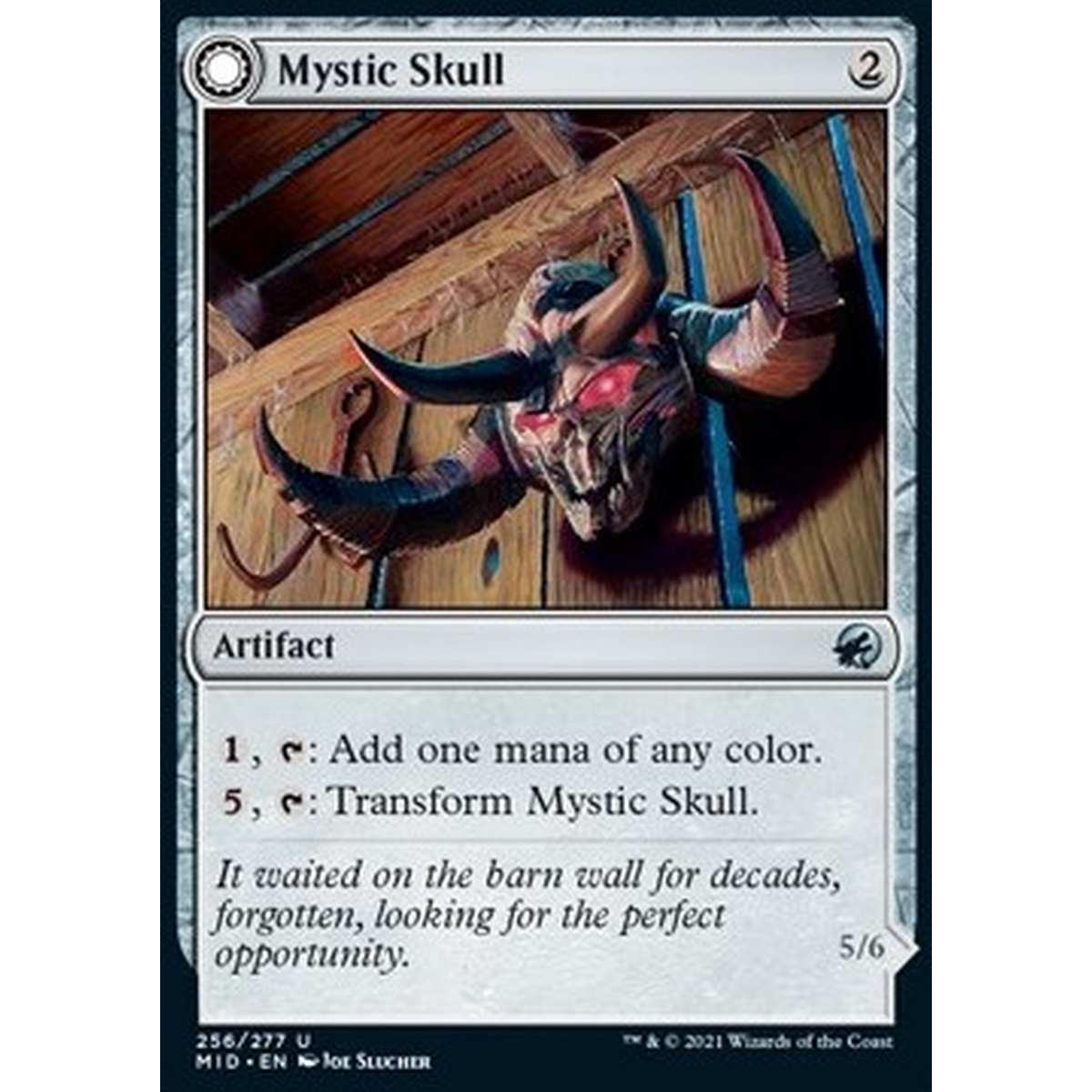 Mystic Skull // Mystic Monstrosity - Teschio Mistico // MonstruositÃ Mistica - [MID] [NM] [Foil]