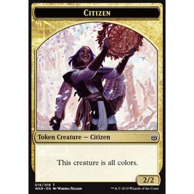 Citizen Token (Gold 2/2) - Citizen Token (Gold 2/2) - [WAR] [NM]