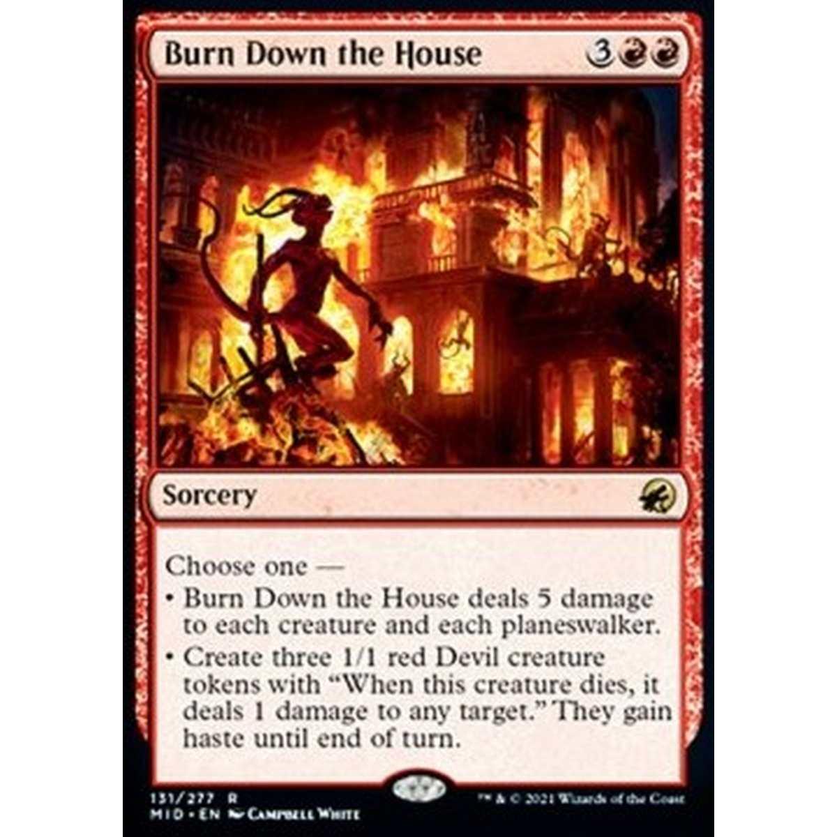 Burn Down the House - Incendiare la Casa - [MID] [NM]
