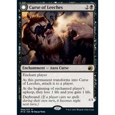 Curse of Leeches // Leeching Lurker - Maledizione delle Sanguisughe // Sanguisuga Predatrice - [MID] [NM]