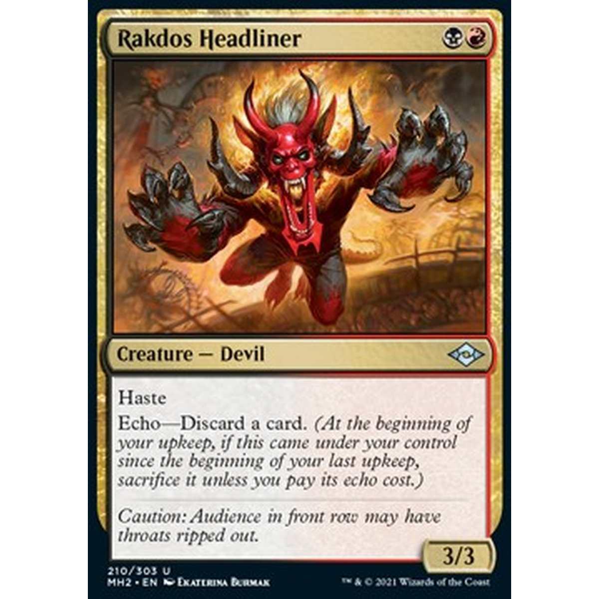 Rakdos Headliner - Rakdos Headliner - [MH2] [NM] [Foil]
