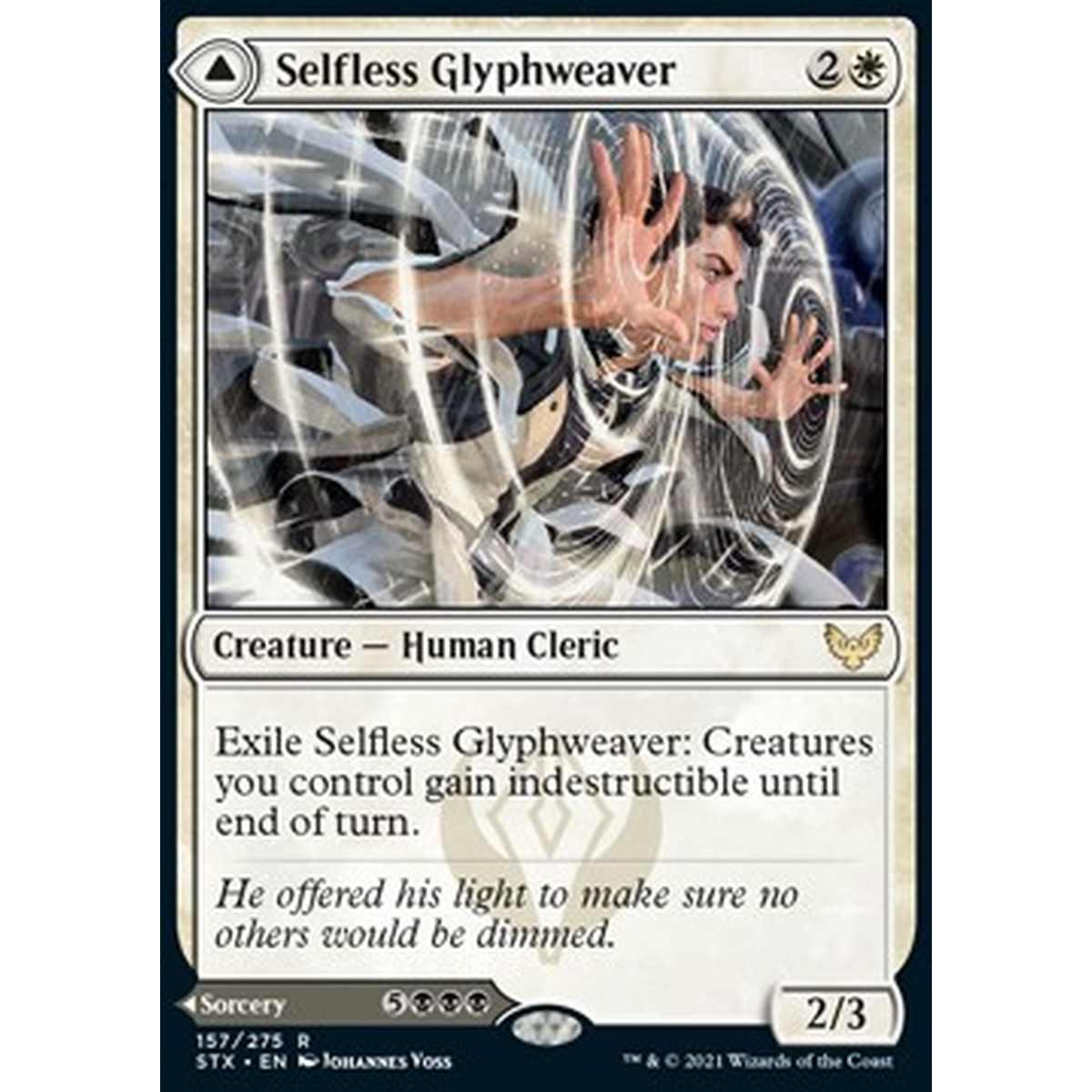 Selfless Glyphweaver // Deadly Vanity - Tessiglifi Altruista // VanitÃ Mortale - [STX] [NM]