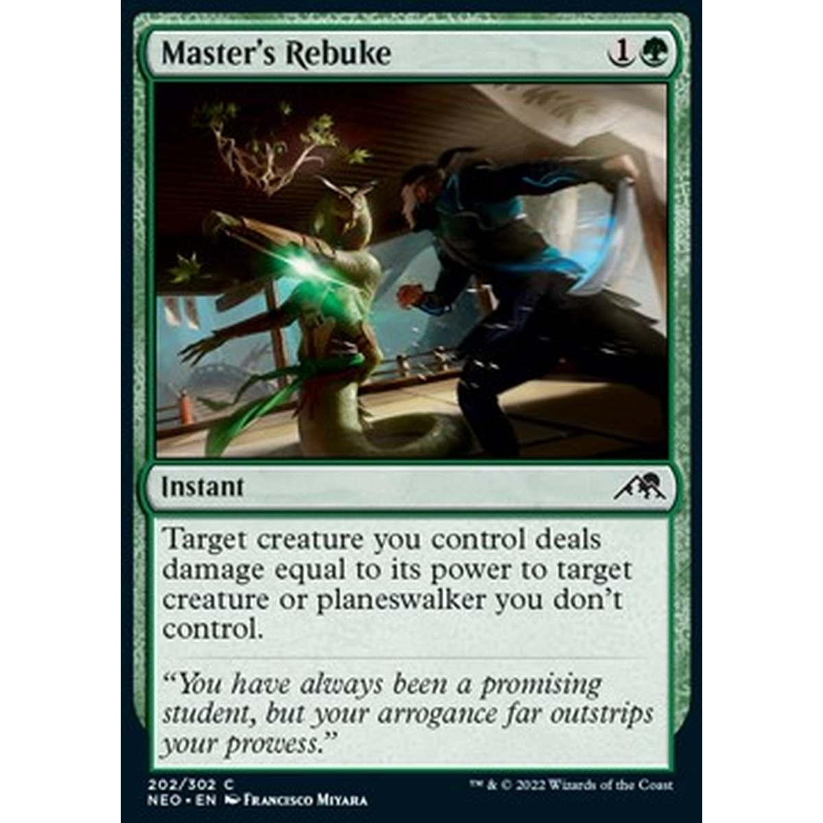 Master's Rebuke - Sdegno del Maestro - [NEO] [NM]