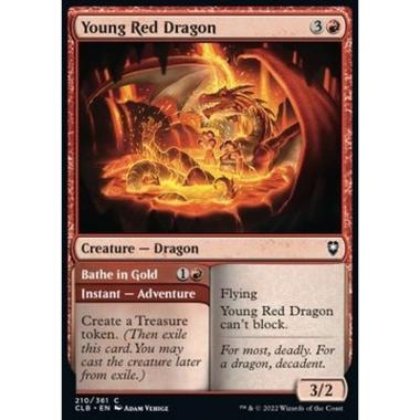 Young Red Dragon // Bathe in Gold - Young Red Dragon // Bathe in Gold - [CLB] [NM]