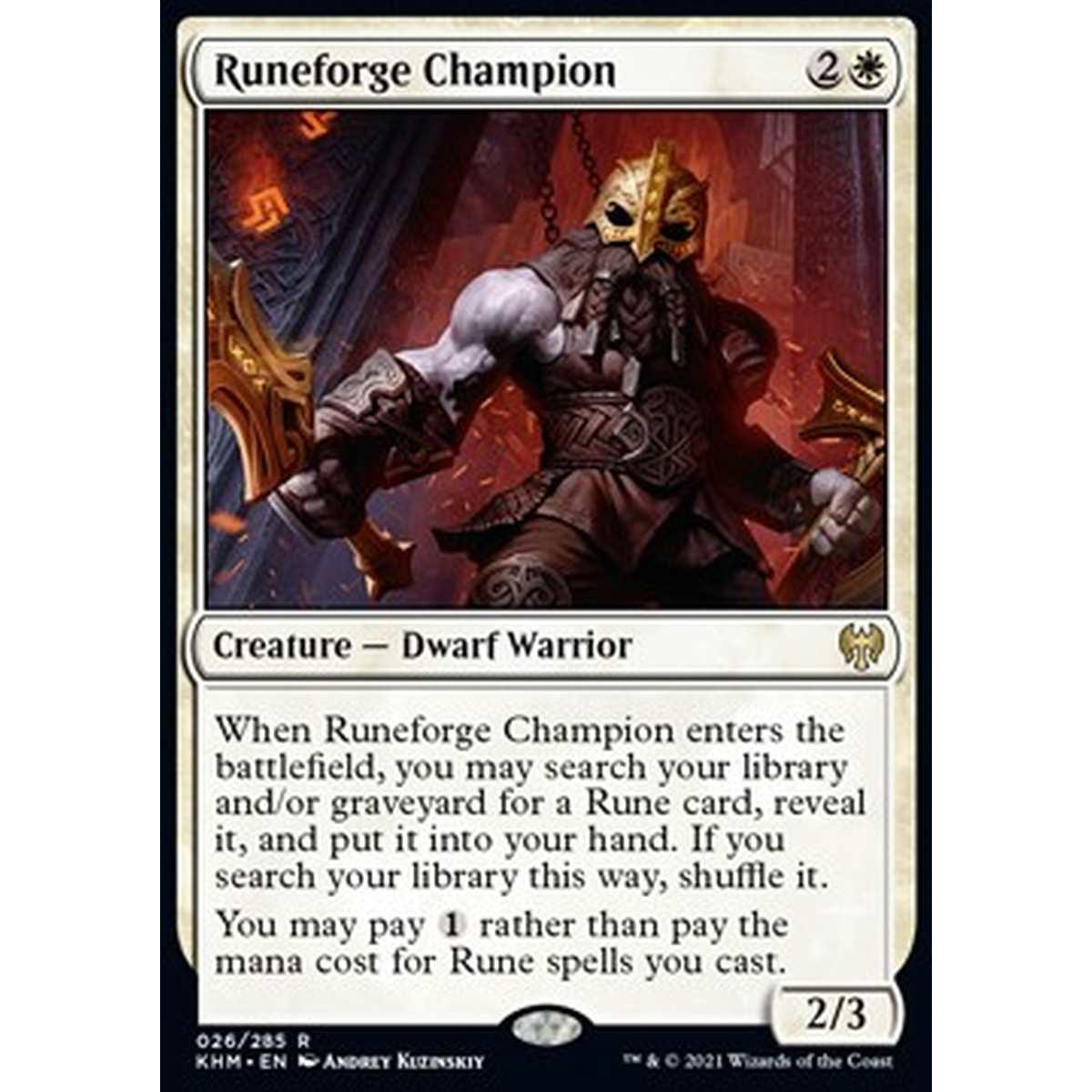 Runeforge Champion - Campione Forgiarune - [KHM] [NM]