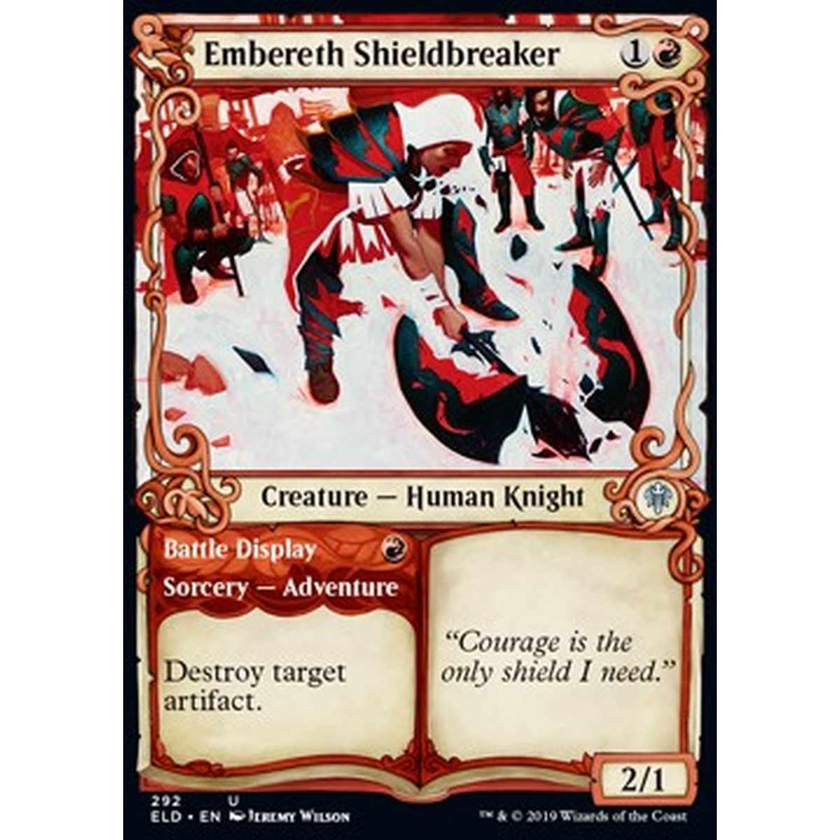Embereth Shieldbreaker // Battle Display - Spezzascudi di Bracerocca // Dimostrazione in Battaglia - [XELD] [NM]