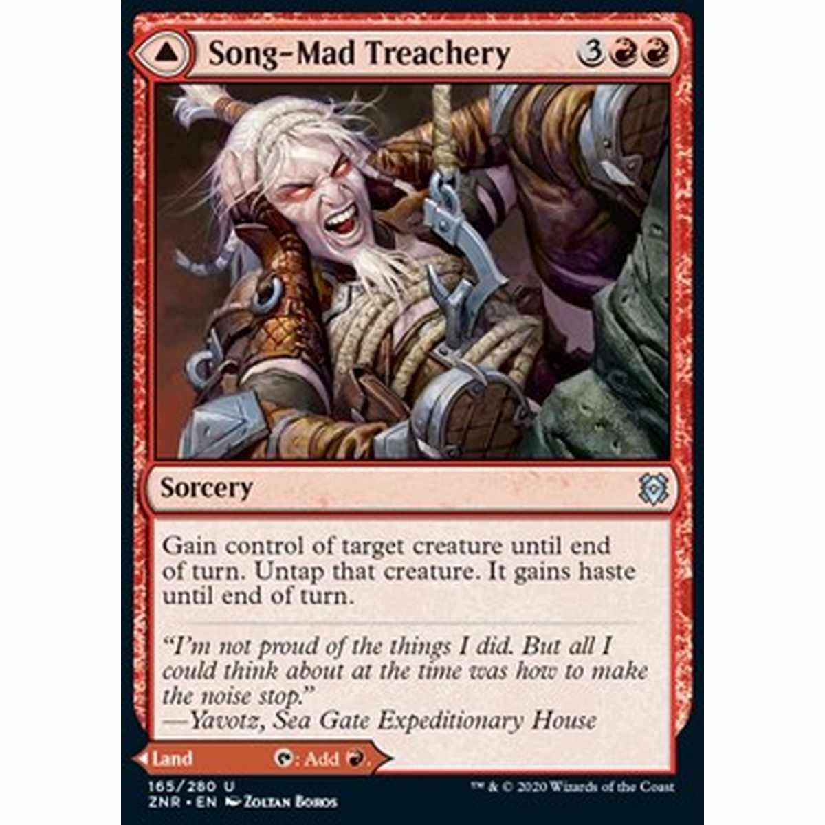 Song-Mad Treachery // Song-Mad Ruins - Tradimento del Canto di Follia // Rovine del Canto di Follia - [ZNR] [NM] [Foil]