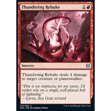 Thundering Rebuke - Sdegno Tonante - [ZNR] [NM] [Foil]