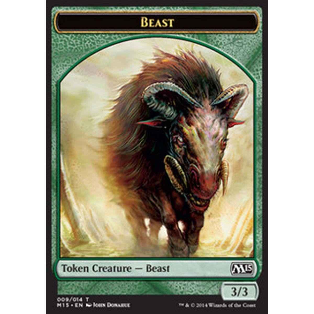 Beast Token (Green 3/3) - Beast Token (Green 3/3) - [M15] [NM]