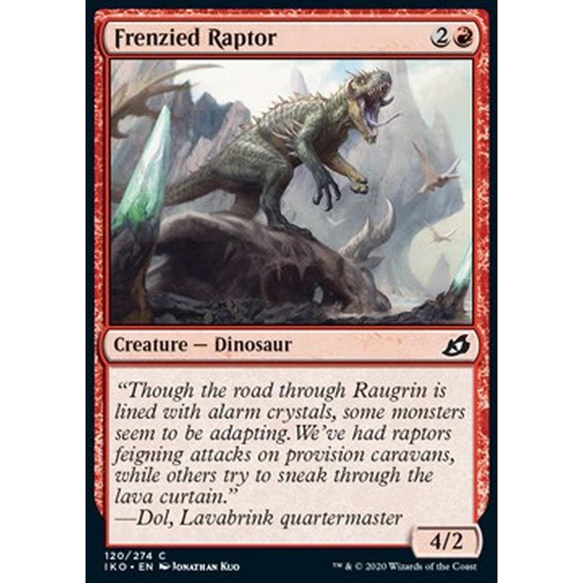 Frenzied Raptor - Raptor Frenetico - [IKO] [NM] [Foil]