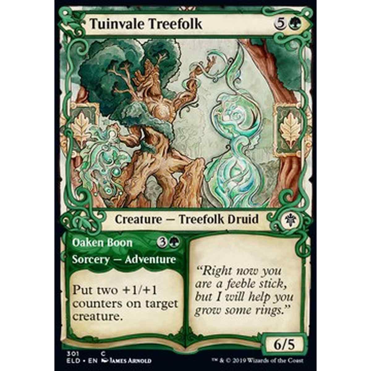 Tuinvale Treefolk // Oaken Boon - Silvantropo di Tuinvalle // Dono della Quercia - [XELD] [NM] [Foil]