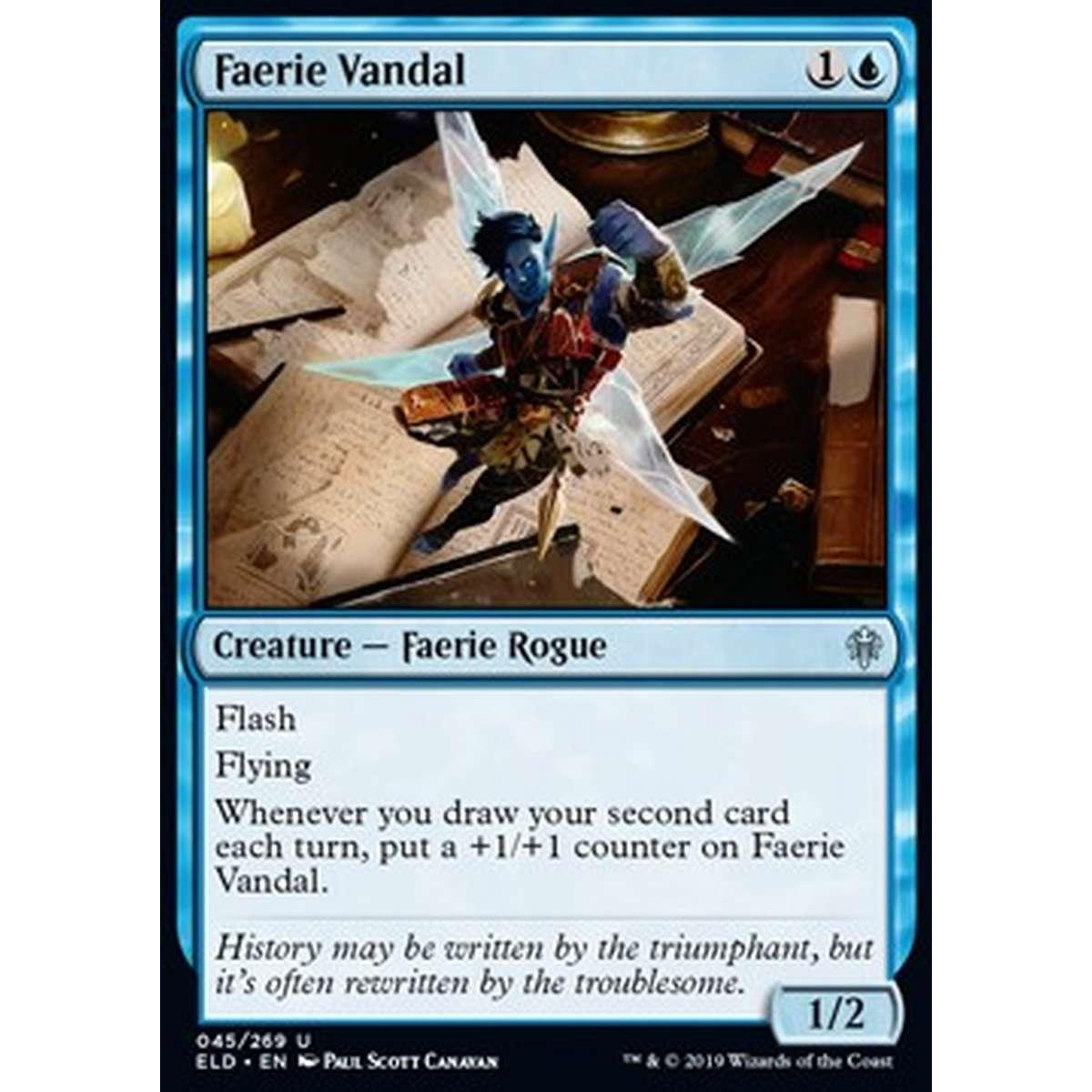 Faerie Vandal - Spiritello Vandalo - [ELD] [NM] [Foil]