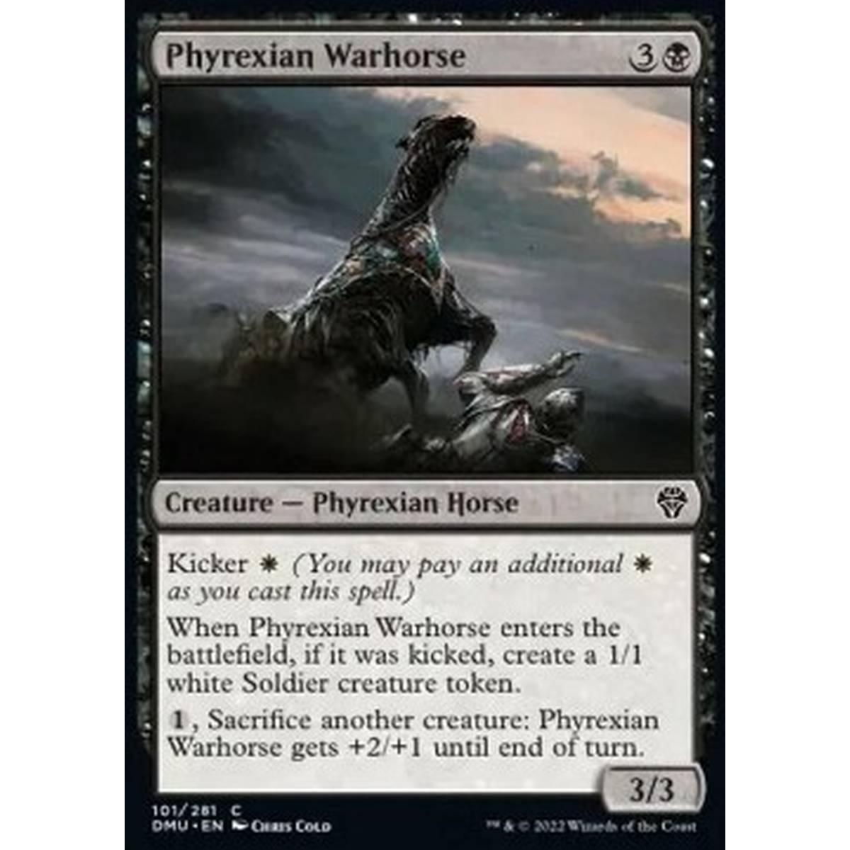 Phyrexian Warhorse - Cavallo da Guerra di Phyrexia - [DMU] [NM]