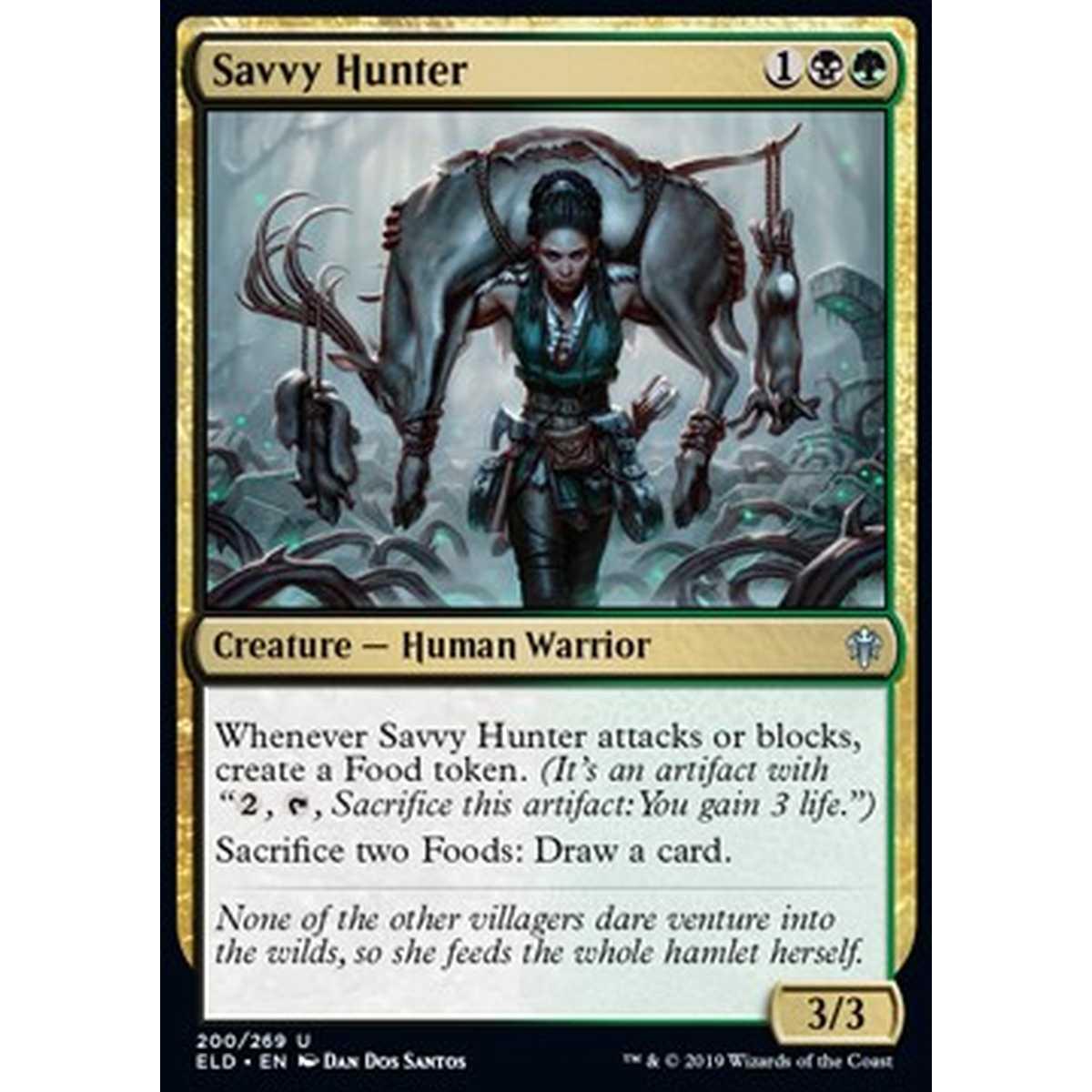 Savvy Hunter - Cacciatrice Esperta - [ELD] [NM] [Foil]