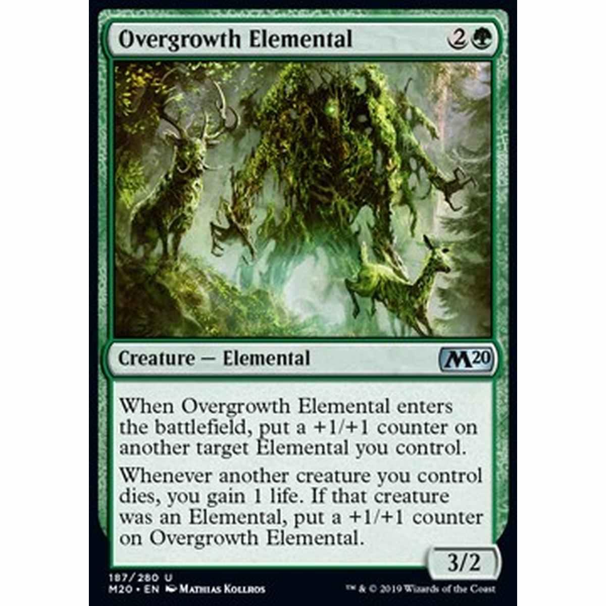 Overgrowth Elemental - Elementale Rigoglioso - [M20] [NM] [Foil]
