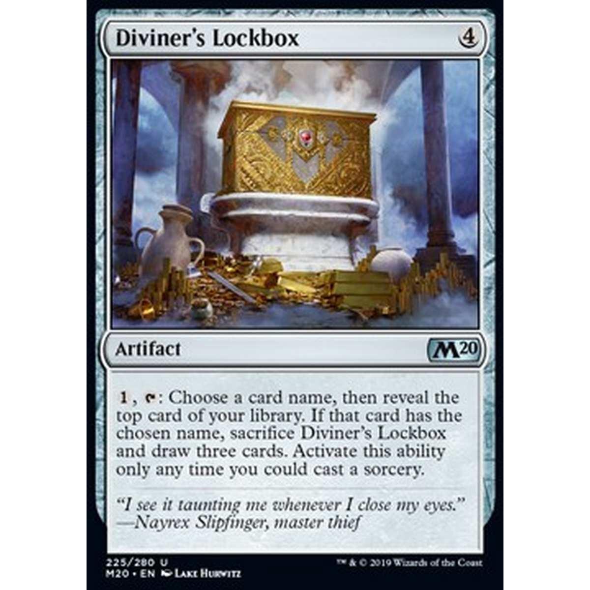 Diviner's Lockbox - Forziere della Divinatrice - [M20] [NM] [Foil]