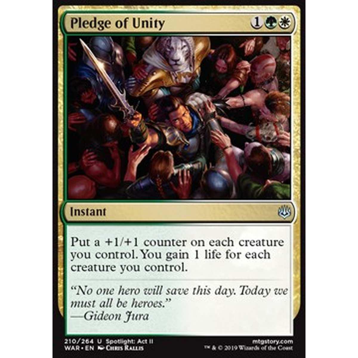 Pledge of Unity - Voto di UnitÃ - [WAR] [NM] [Foil]