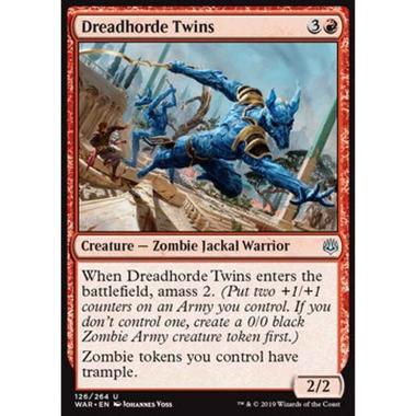 Dreadhorde Twins - Gemelli dell'Orda Atroce - [WAR] [NM] [Foil]
