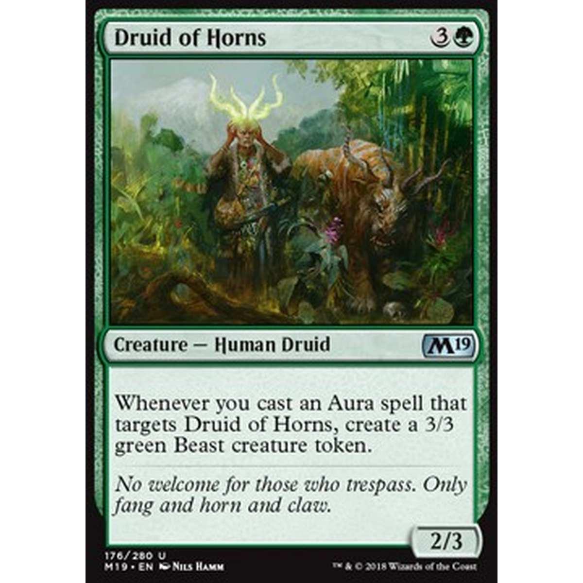 Druid of Horns - Druid of Horns - [M19] [NM] [Foil]