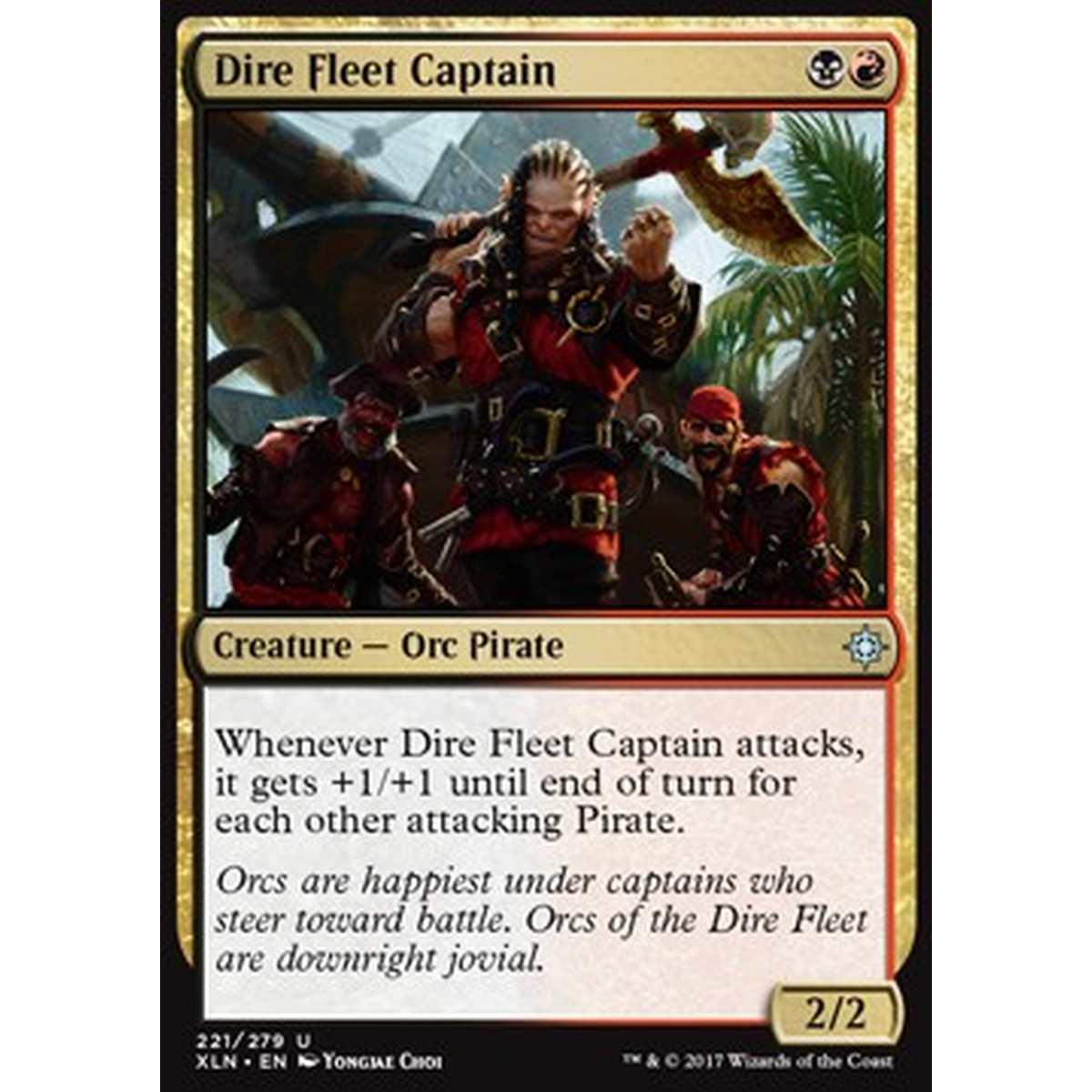 Dire Fleet Captain - Capitana della Flotta Funesta - [XLN] [NM] [Foil]