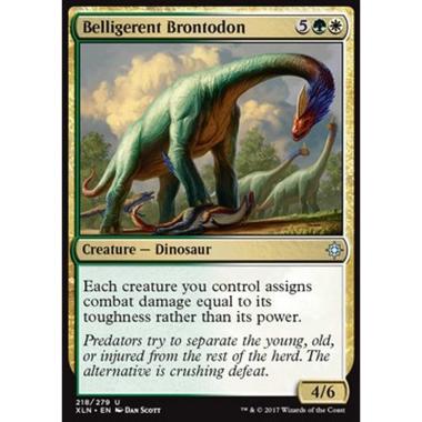 Belligerent Brontodon - Brontodonte Bellicoso - [XLN] [NM] [Foil]