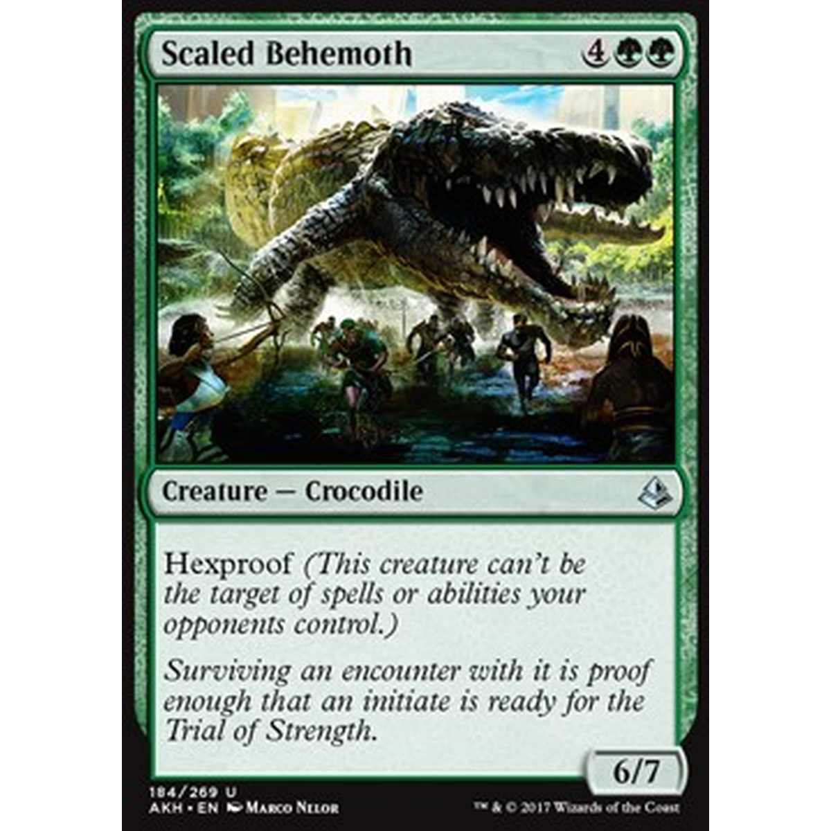 Scaled Behemoth - Behemoth Squamato - [AKH] [NM] [Foil]