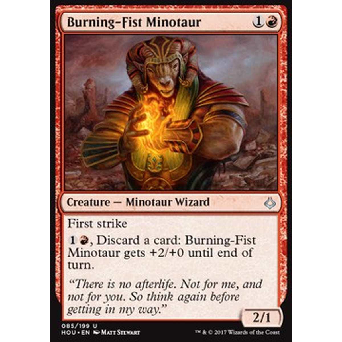 Burning-Fist Minotaur - Burning-Fist Minotaur - [HOU] [NM] [Foil]