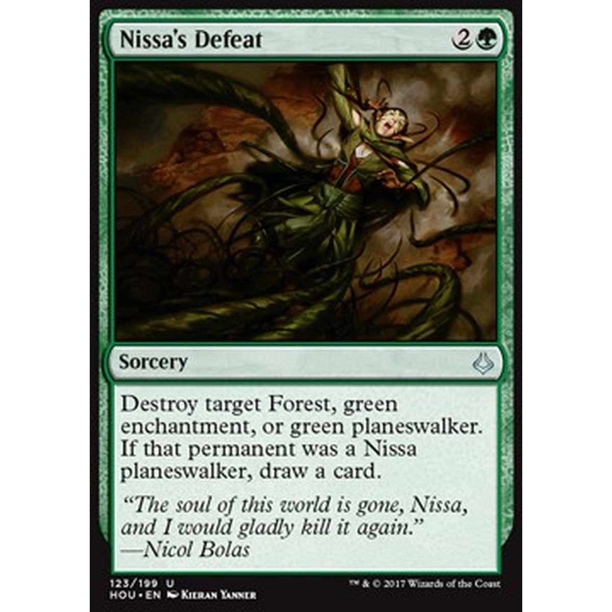 Nissa's Defeat - Sconfitta di Nissa - [HOU] [NM] [Foil]