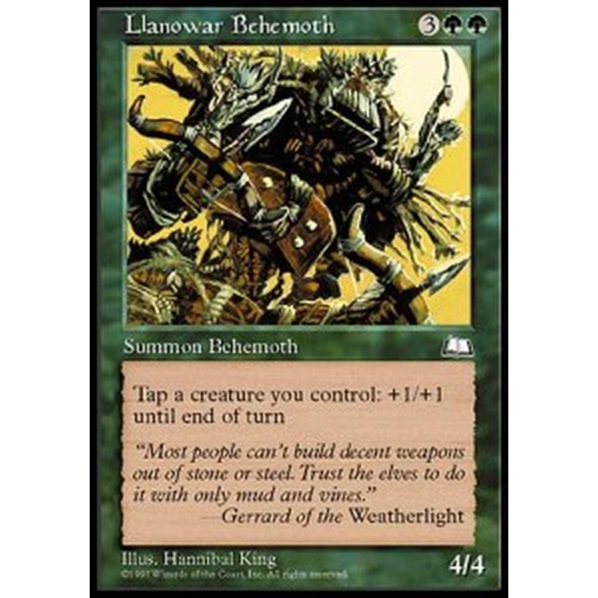 Llanowar Behemoth - Llanowar Behemoth - [WTH] [EX]