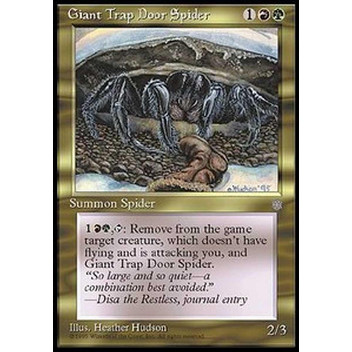 Giant Trap Door Spider - Giant Trap Door Spider - [ICE] [EX]