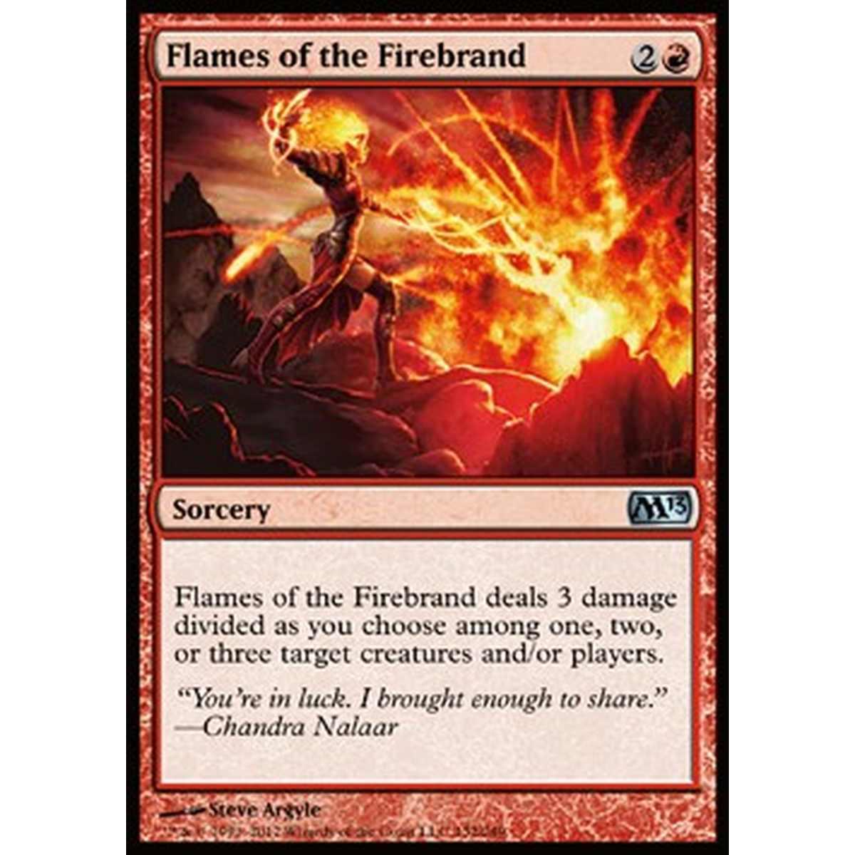 Flames of the Firebrand - Fiamme del Tizzone Ardente - [M13] [NM] [Foil]