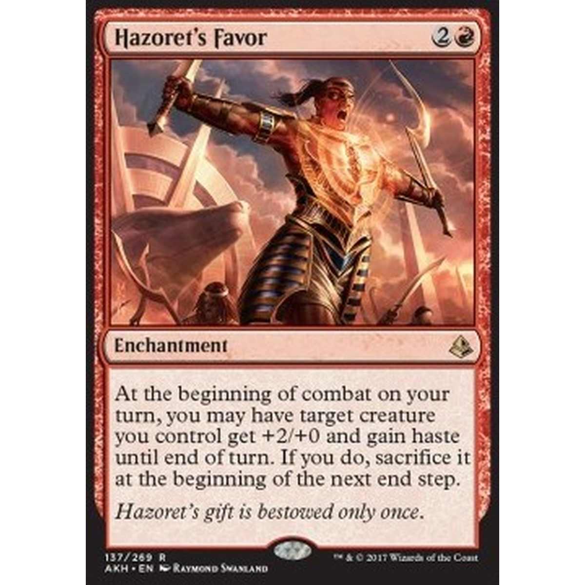 Hazoret's Favor - Hazoret's Favor - [AKH] [NM] [Foil]
