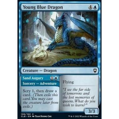 Young Blue Dragon // Sand Augury - Drago Blu Giovane // Vaticinio delle Sabbie - [CLB] [NM]