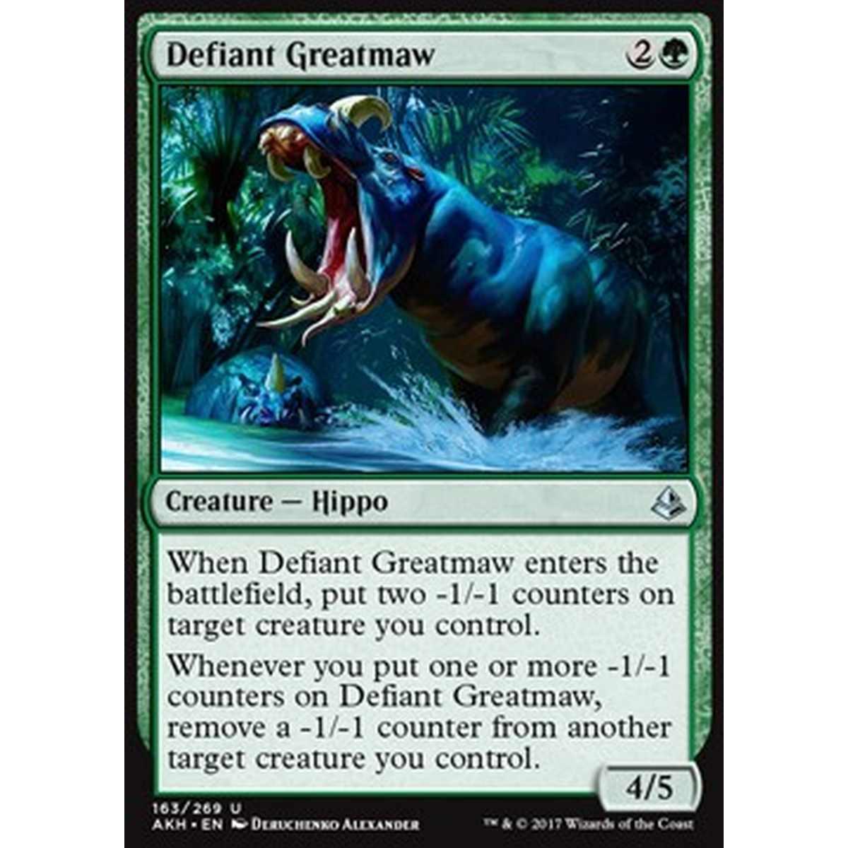 Defiant Greatmaw - Granfauce Sprezzante - [AKH] [NM] [Foil]