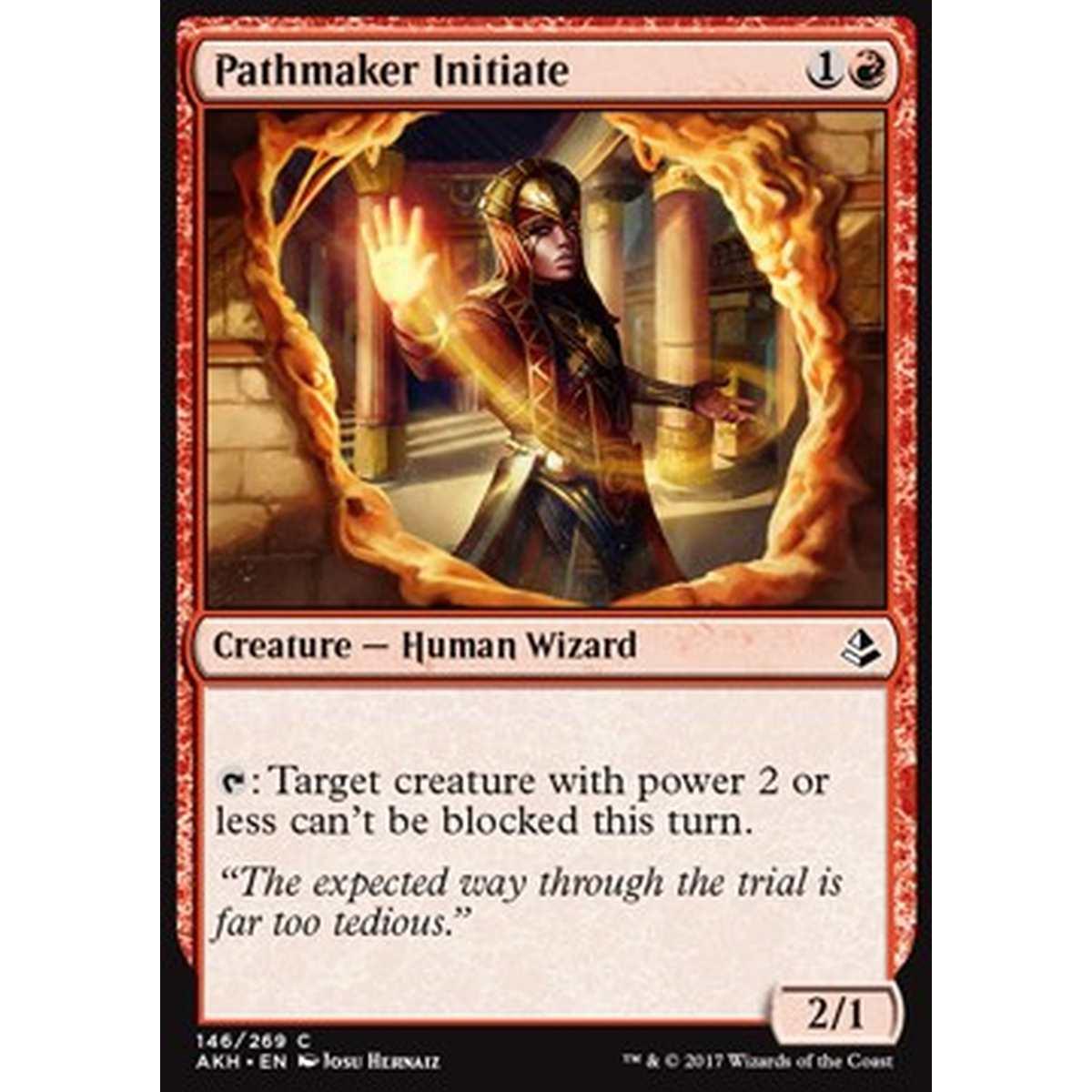 Pathmaker Initiate - Iniziata Aprivarchi - [AKH] [NM] [Foil]
